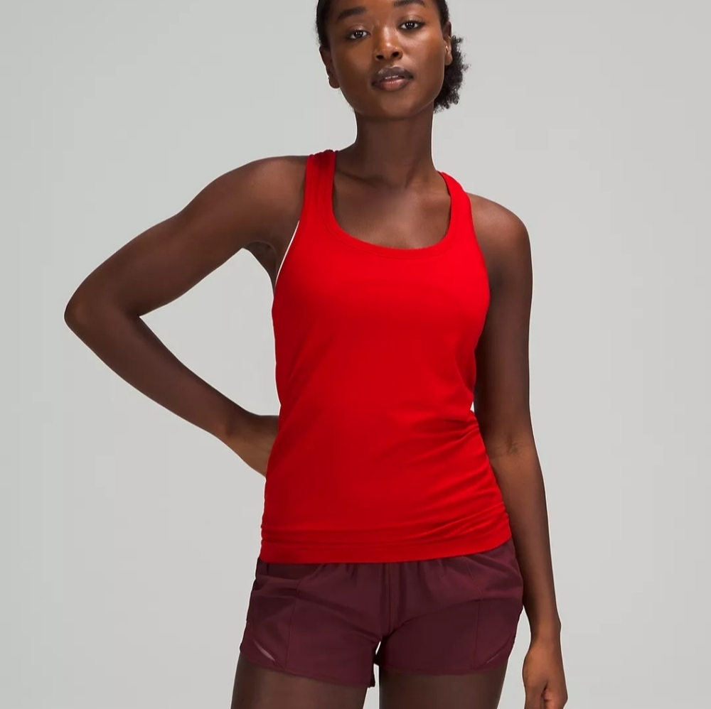 Lululemon Swiftly Tech Racerback Tank Top 2.0 in Dark Red
